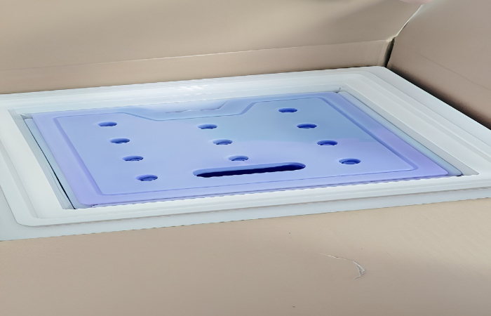 Cold chain packaging with gel ice packs